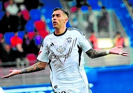 Jefté Betancor, jugador del Albacete y exde la UD. Este viernes se mide al equipo amarillo.