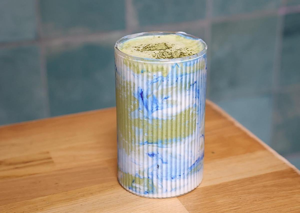 Imagen secundaria 1 - Las nuevas bebidas: Matcha Cloud y Van Blue Matcha.