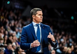 Jaka Lakovic, durante el duelo ante el Le Mans.