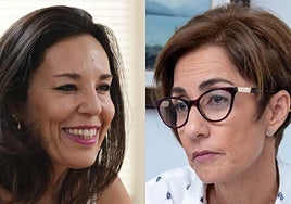 De izquierda a derecha, Jéssica De León, consejera de Turismo, y Onalia Bueno, alcaldesa de Mogán.
