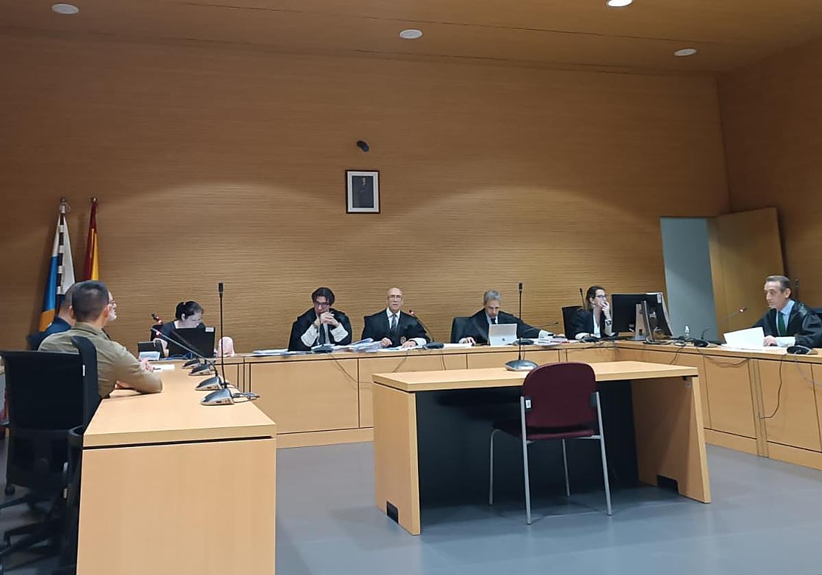 Imagen del juicio celebrado este miércoles en la Audiencia Provincial. de Las Palmas.