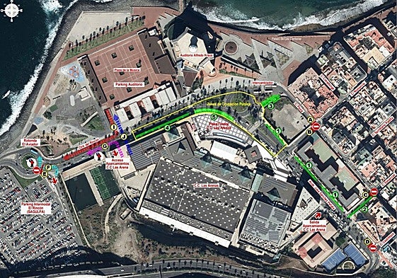 Plan de moviliad en el entorno de Las Arenas.