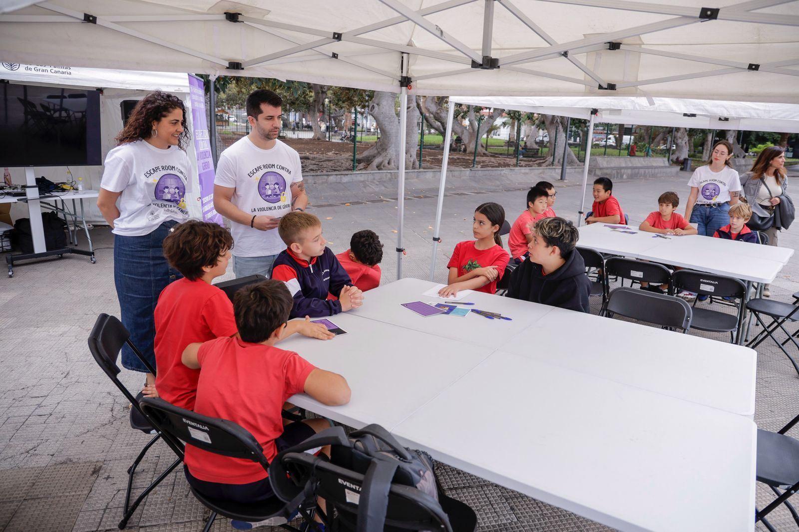 Escape room contra la violencia machista, en imágenes