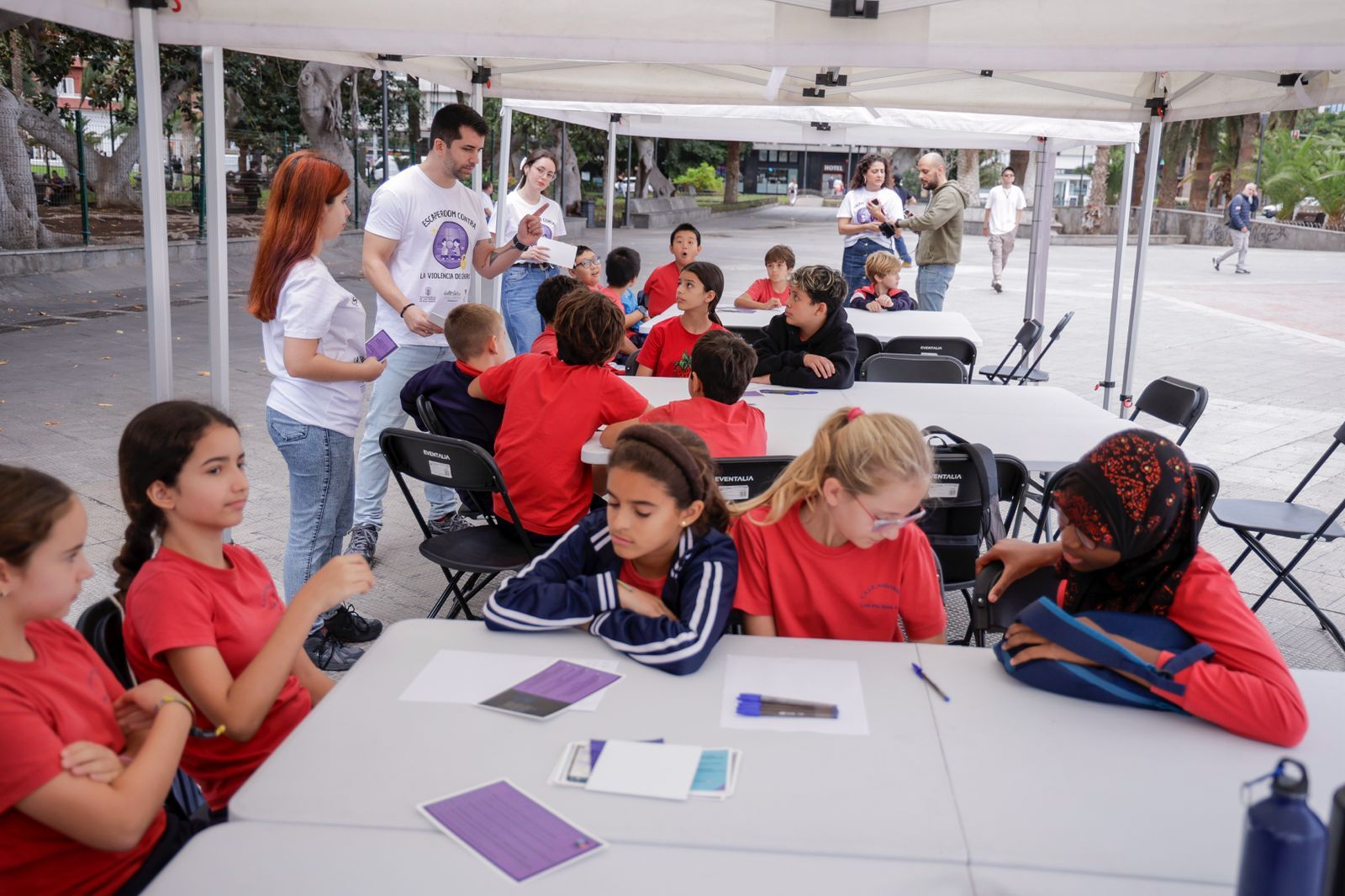 Escape room contra la violencia machista, en imágenes