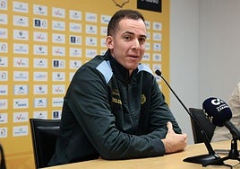 Imagen de Miguel Salvó en rueda de prensa este viernes.