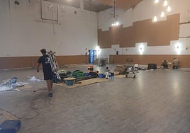 Labores para crear un nuevo espacio teatral en Arrecife.