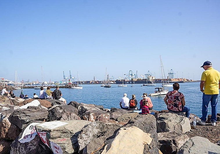 Imagen de la salida de los navegantes de la 40ª edición del Atlantic Rally for Cruisers.