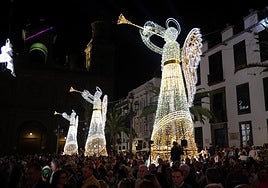 Encendido de las luces de Navidad de Las Palmas de Gran Canaria.