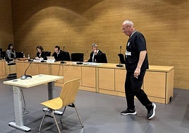 Manuel Esteban Montoro, este lunes en la primera sesión del juicio.