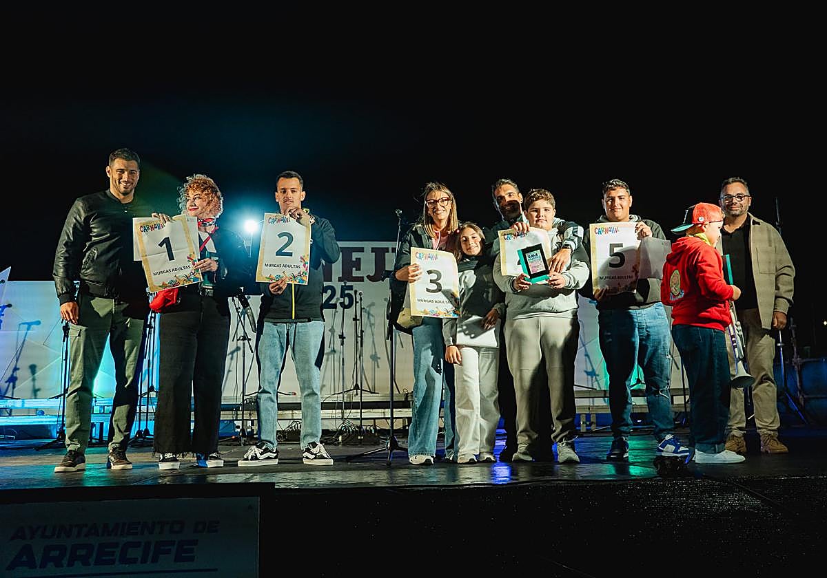 Protagonistas del sorteo para decidir el orden en el concurso de murgas de 2026.