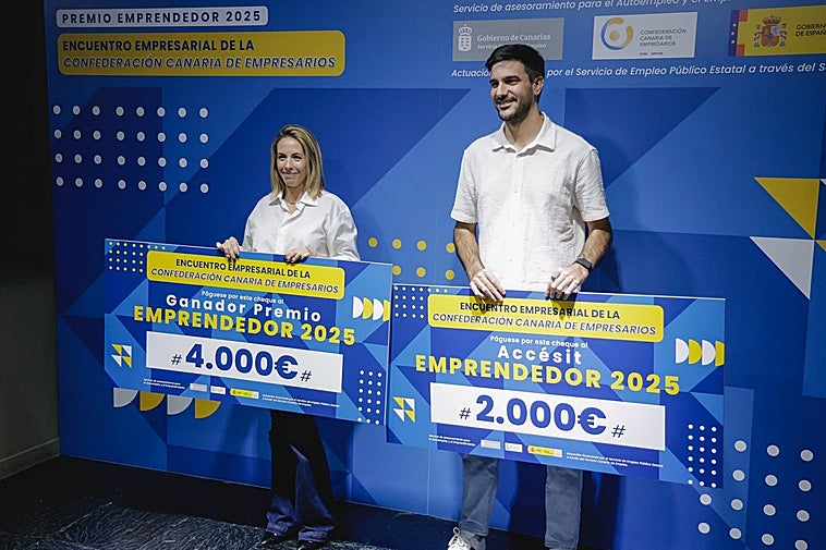Los ganadores del 'Premio Emprendedor 2025' de la Confederación Canaria de Empresarios.