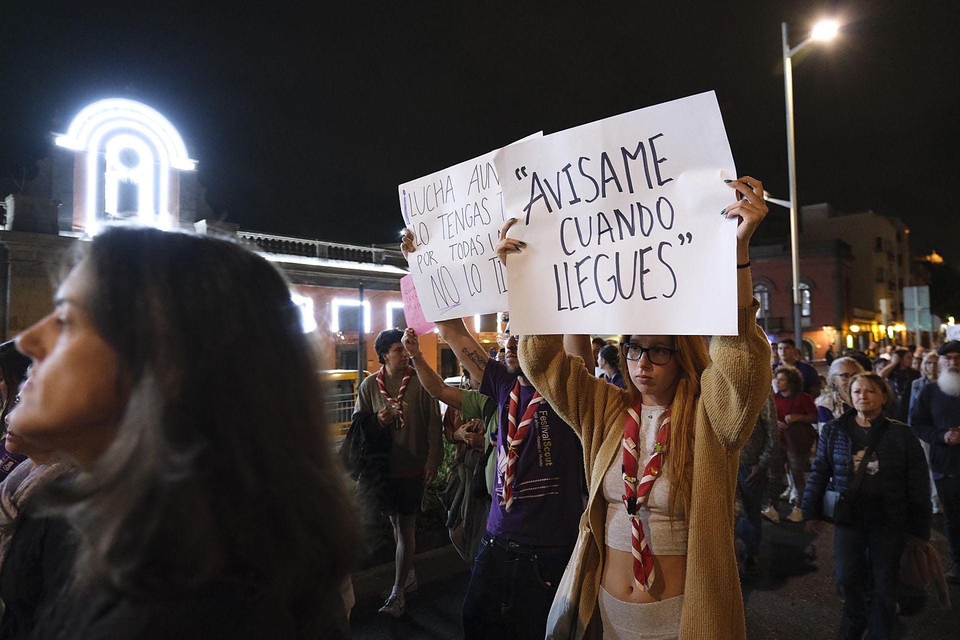 La manifestación del 25N, en imágenes