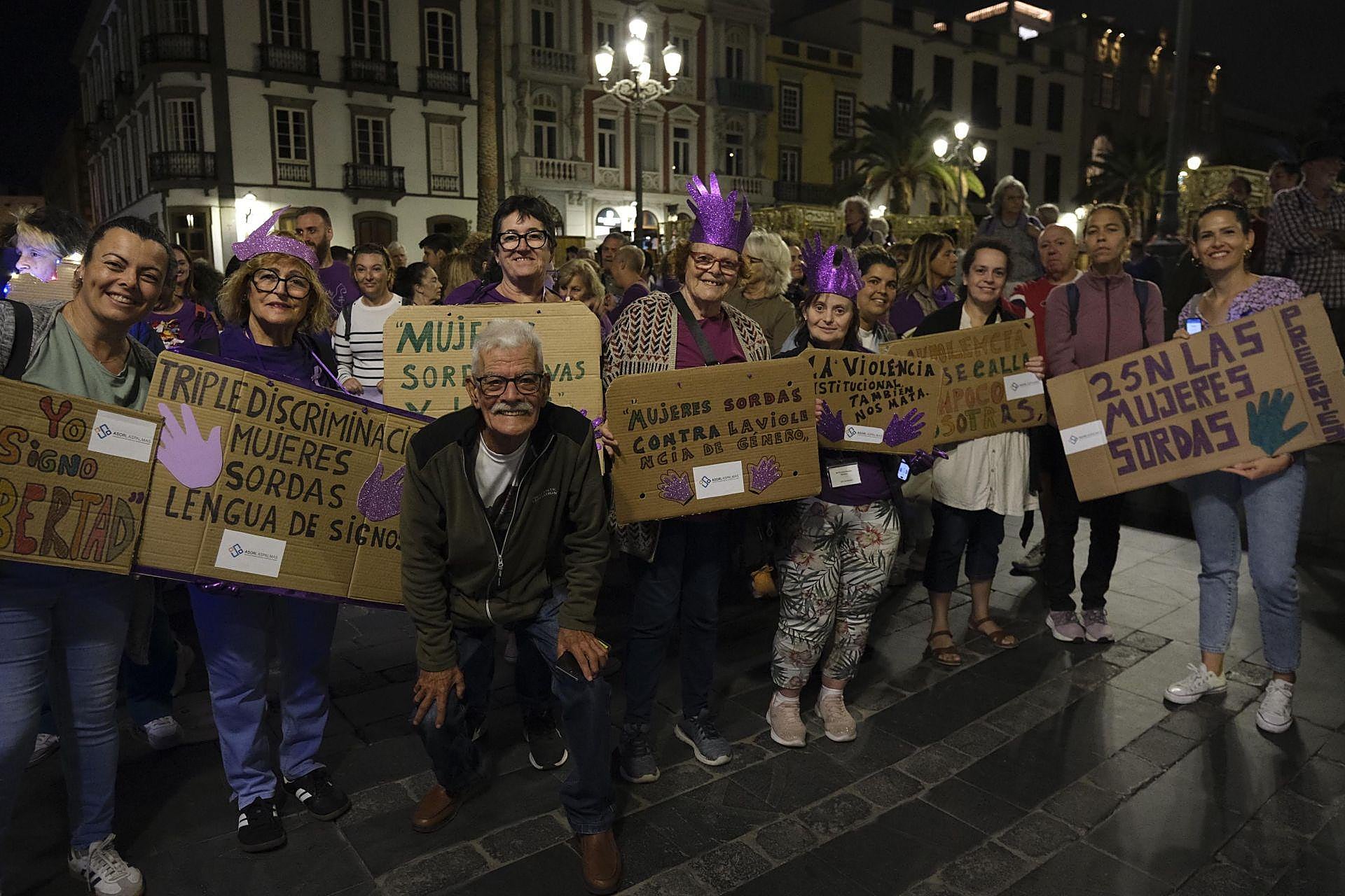 La manifestación del 25N, en imágenes