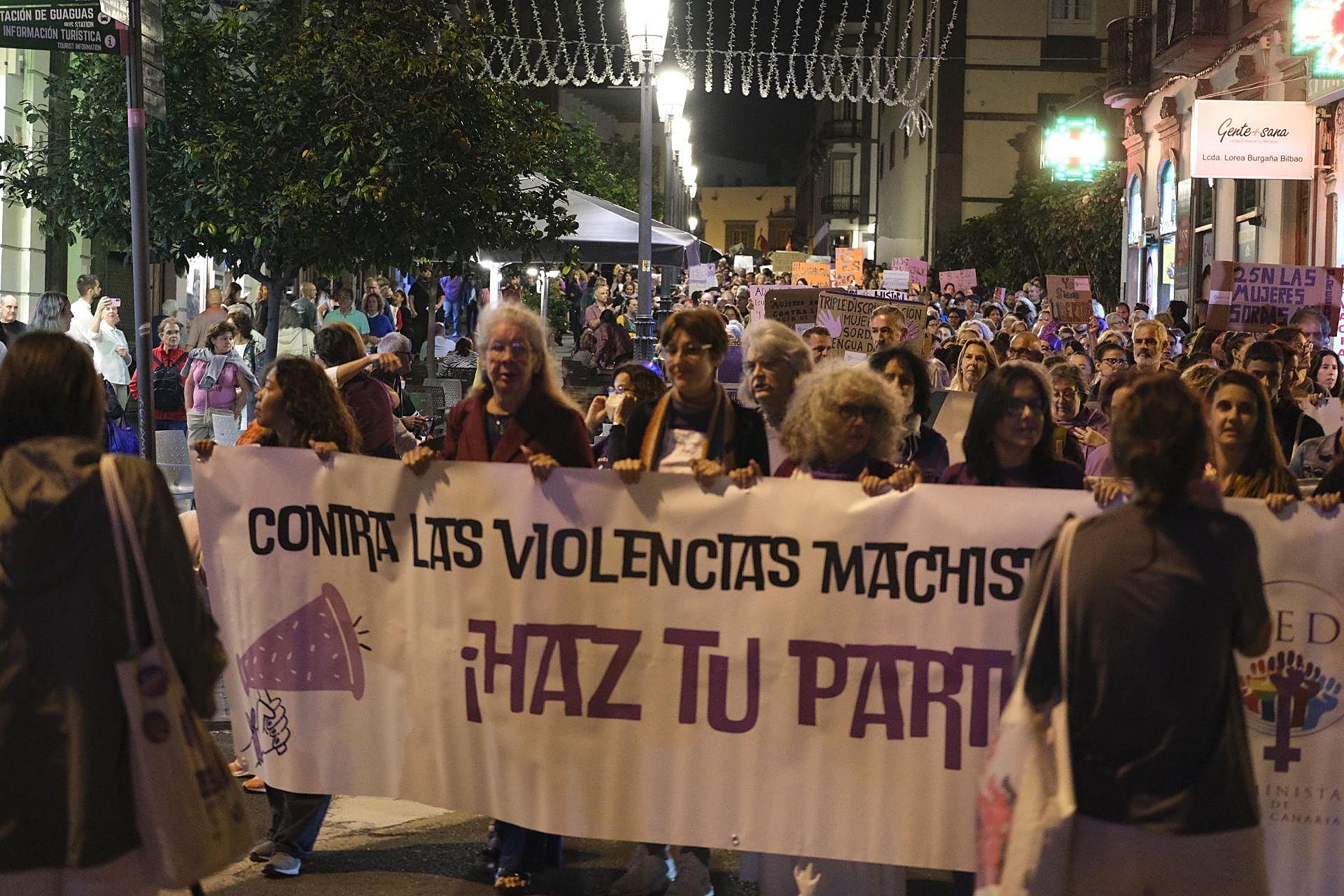 La manifestación del 25N, en imágenes