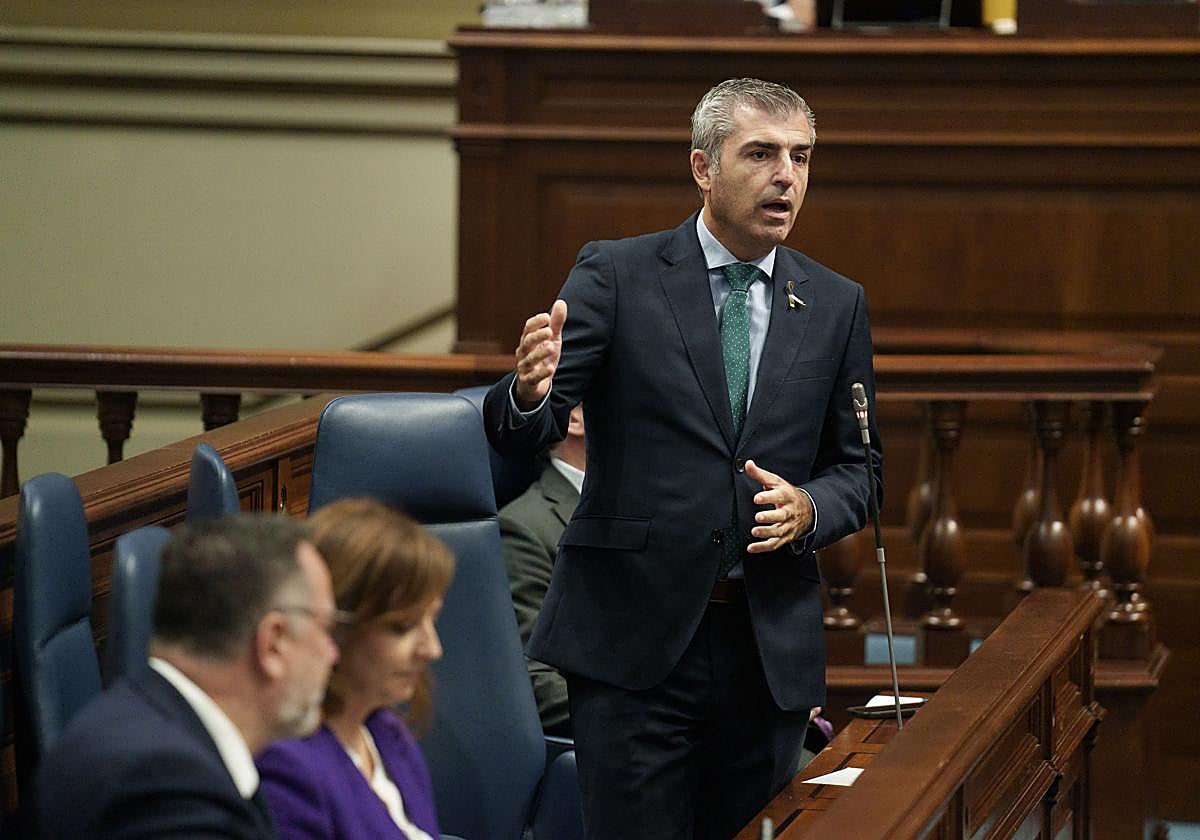 El vicepresidente del Gobierno de Canarias y consejero de Economía, Industria, Comercio y Autónomos, Manuel Domínguez.