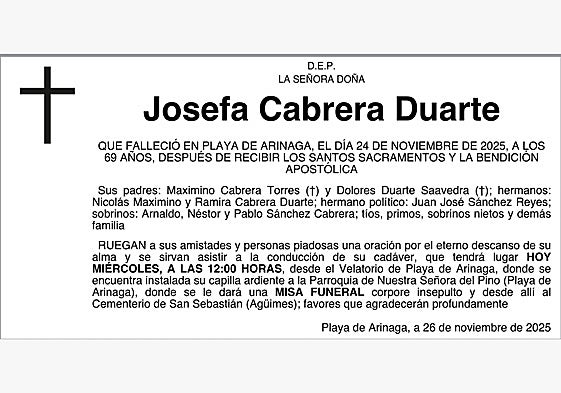 Josefa Cabrera Duarte