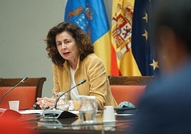 La consejera de Hacienda del Gobierno de Canarias, Matilde Asián.