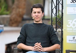 El ciclista belga Cian Uijtdebroeks, en Maspalomas.