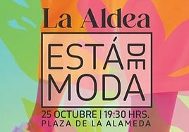Cartel del acto 'La Aldea está de moda'.