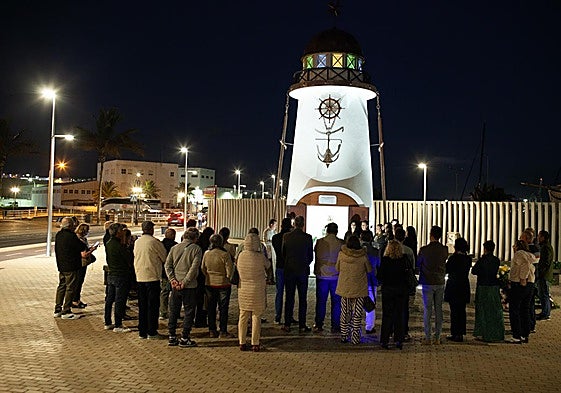 Momento del homenaje.