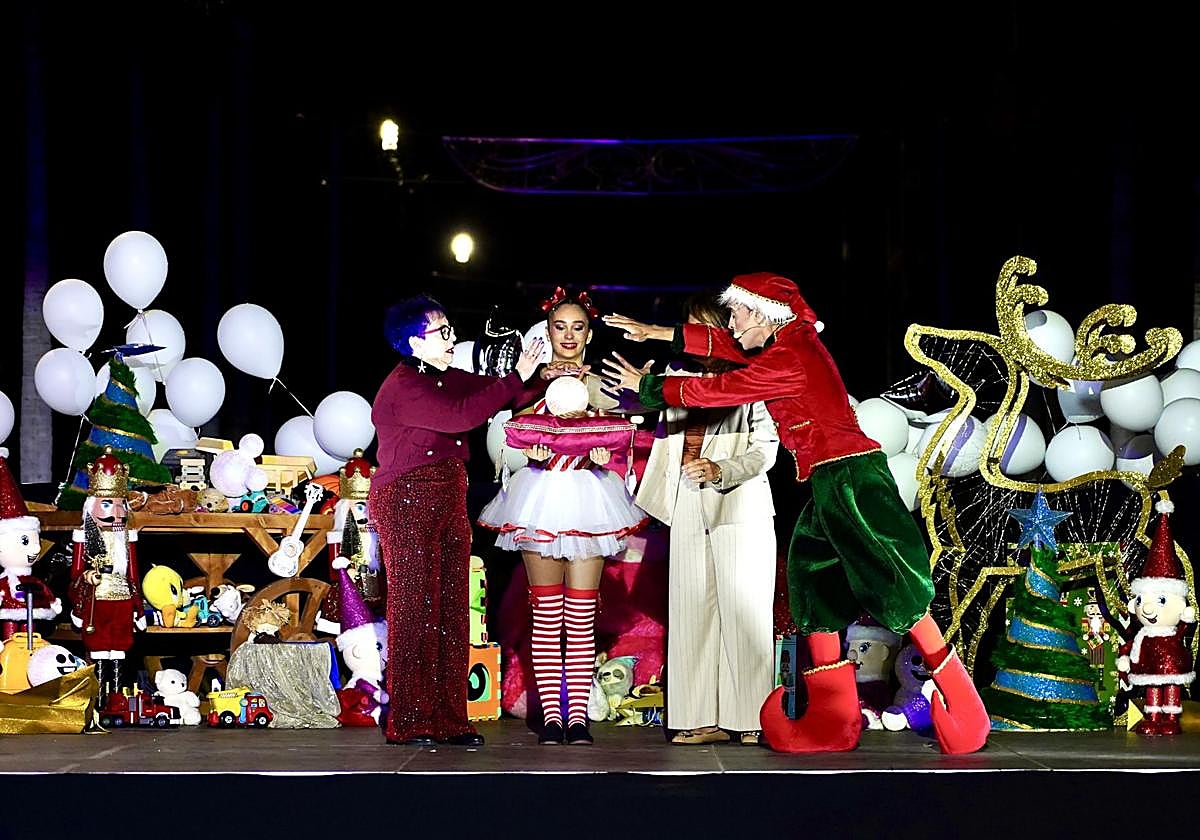 Encendido de la iluminación navideña en Vecindario