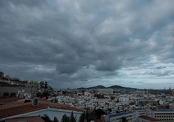 Imagen panorámica del cielo de Las Palmas de Gran Canaria.