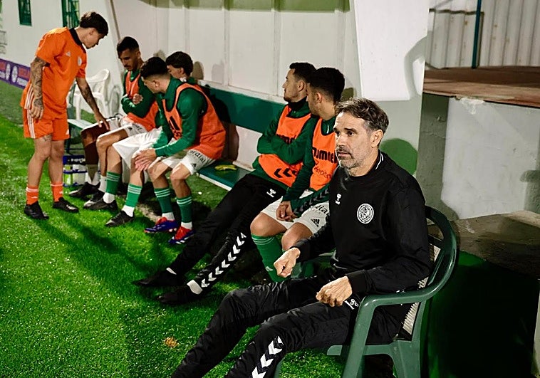 Imagen de Valerón en su debut como entrenador del Arguineguín.