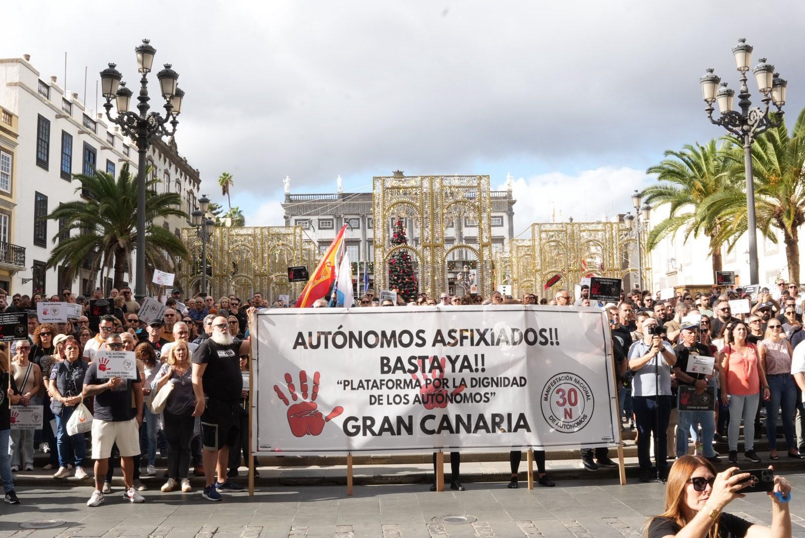 La manifestación de autónomos, en imágenes