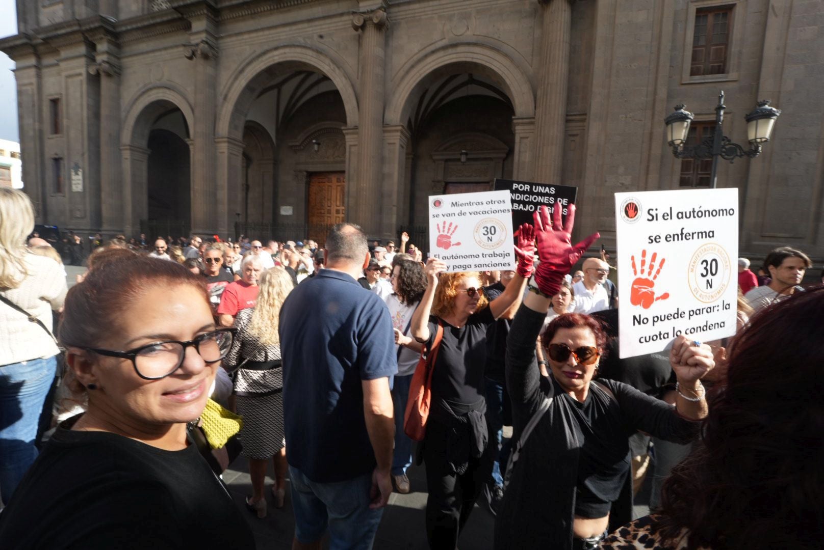 La manifestación de autónomos, en imágenes