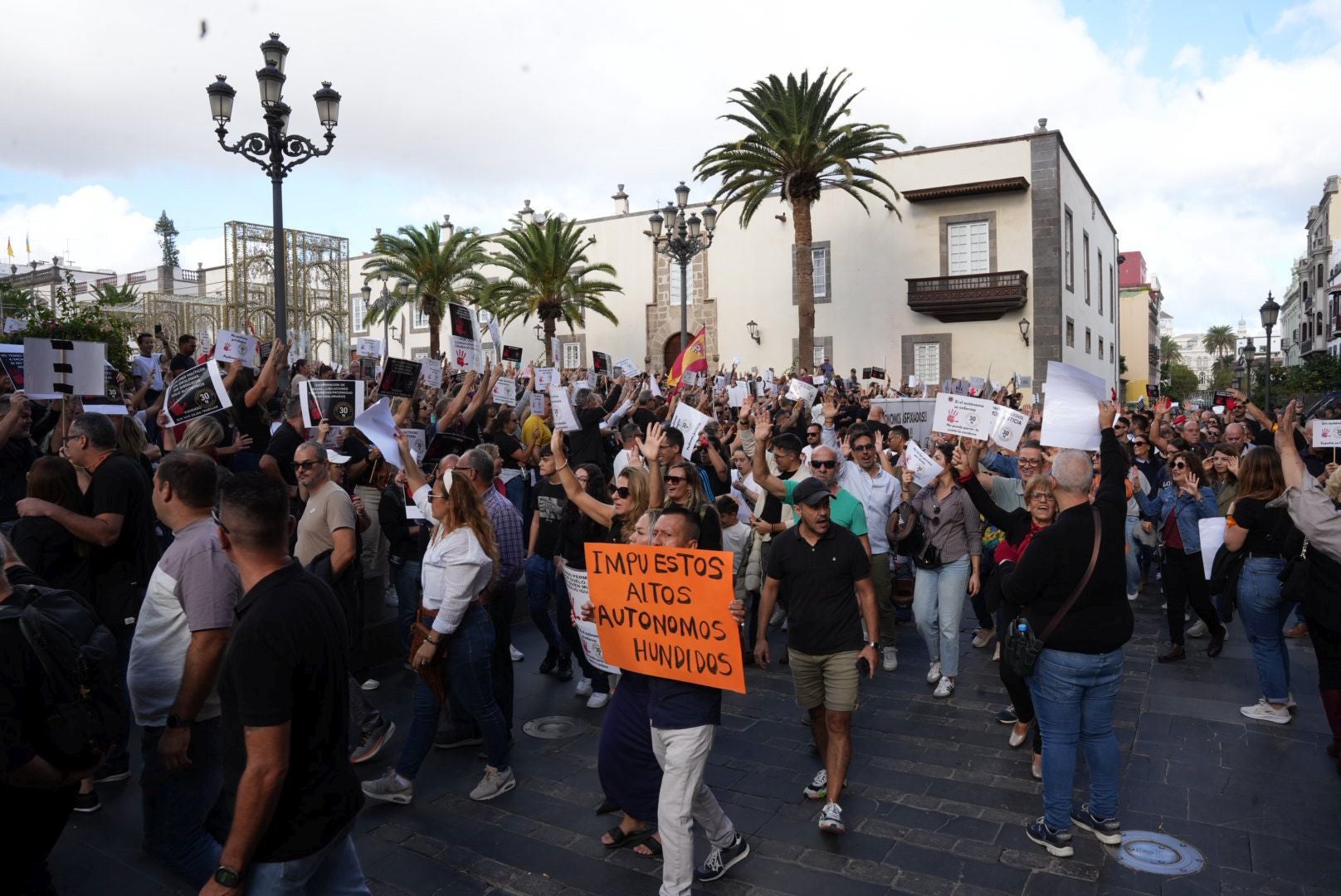 La manifestación de autónomos, en imágenes