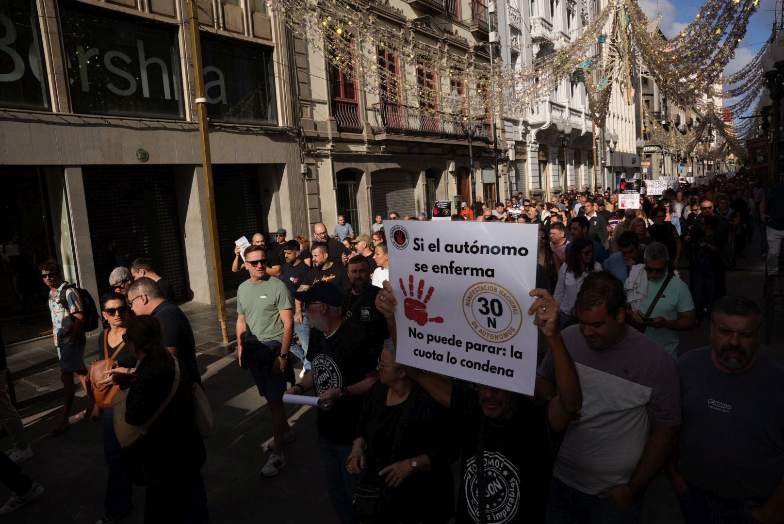 La manifestación de autónomos, en imágenes