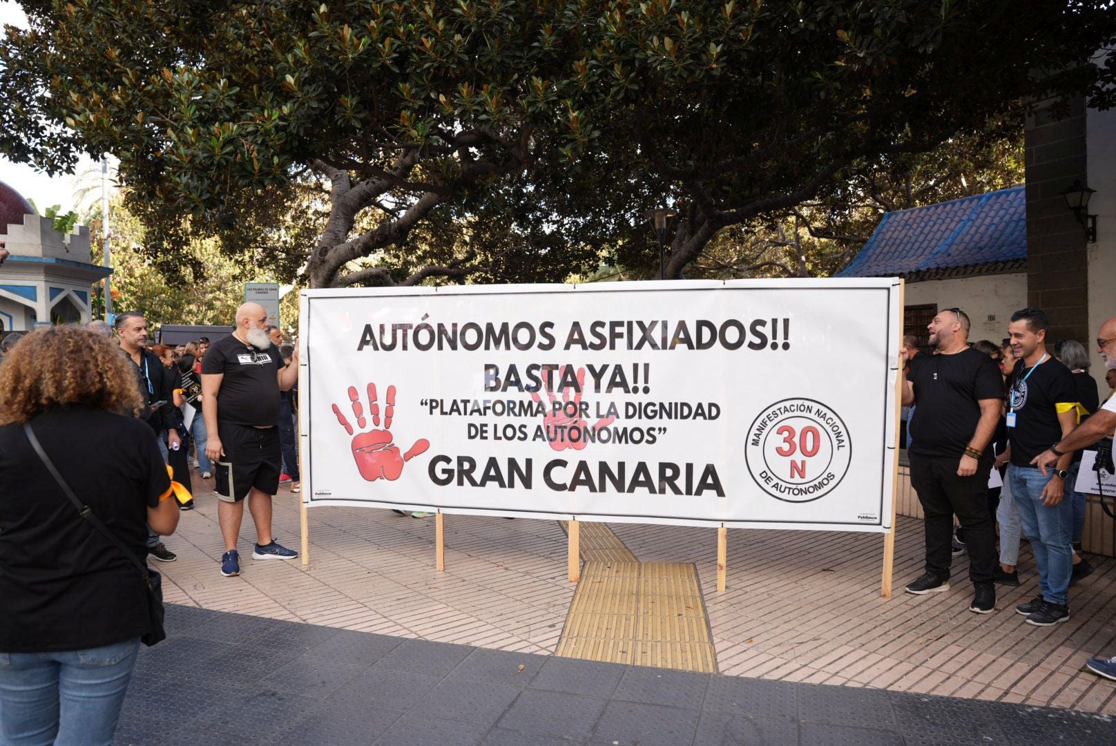 La manifestación de autónomos, en imágenes