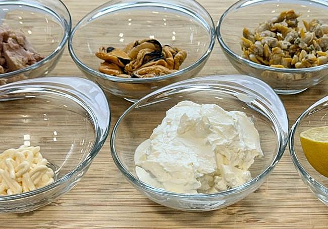 Disponemos los ingredientes