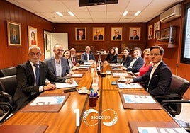 Un momento de la reunión.