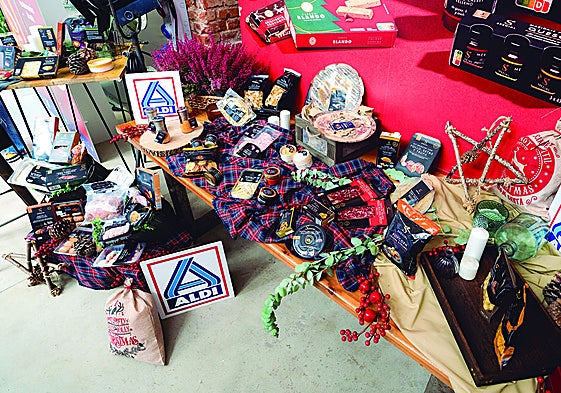 Imagen del surtido navideño de ALDI.