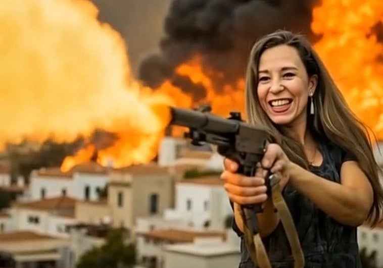 Imagen creada con inteligencia artificial de la consejera Jessica de León difundida en redes sociales.