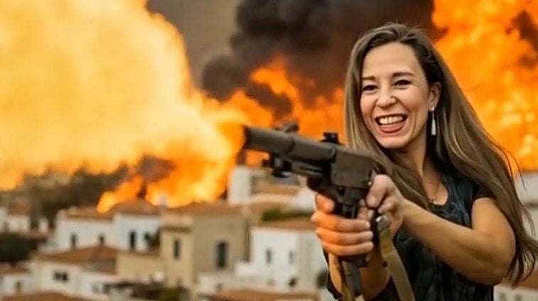 Lanzallamas en mano, casas arrasadas y familias desahuciadas: así es el vídeo del polémico ataque a la consejera Jessica de León por la ley de vivienda vacacional en Canarias