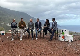 Rueda de prensa desde El Hierro.