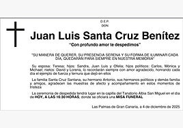 Juan Luis Santa Cruz Benítez