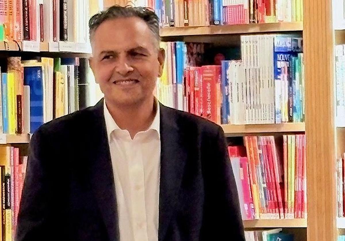 Santiago Gil, durante la presentación de '366 pasos' en la Casa del Libro.