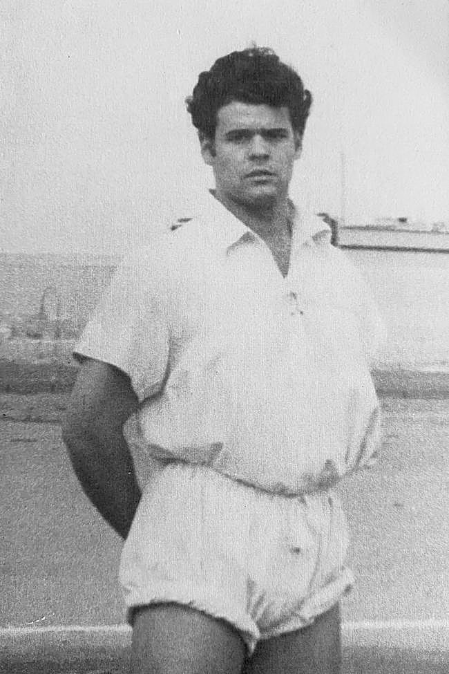 Borito, en su época como luchador.