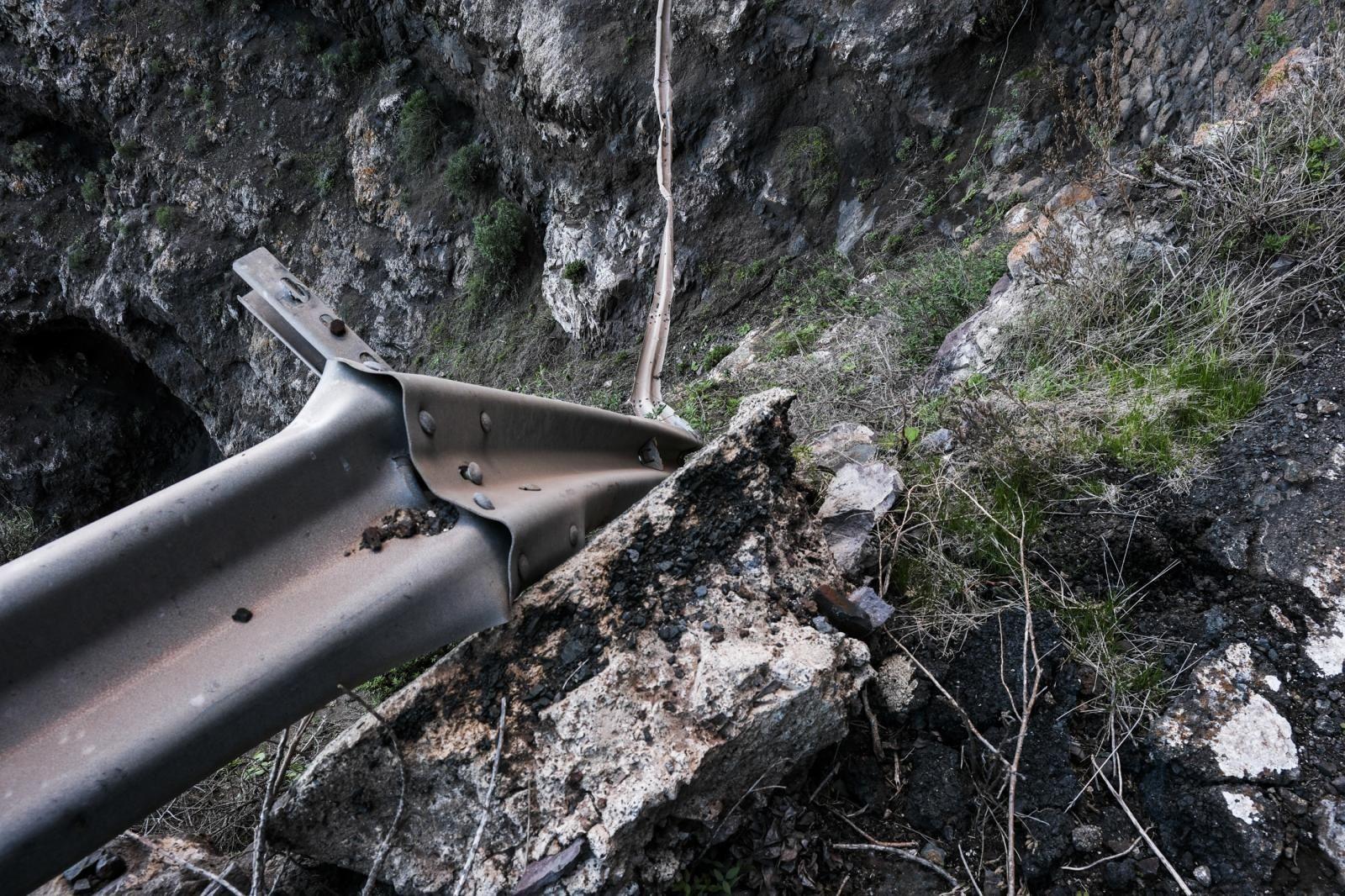 Así está ahora la GC-200 a su paso por el Andén Verde