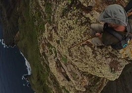 La tradición canaria del Salto del Pastor sorprende en redes sociales: «Tremendo vértigo»