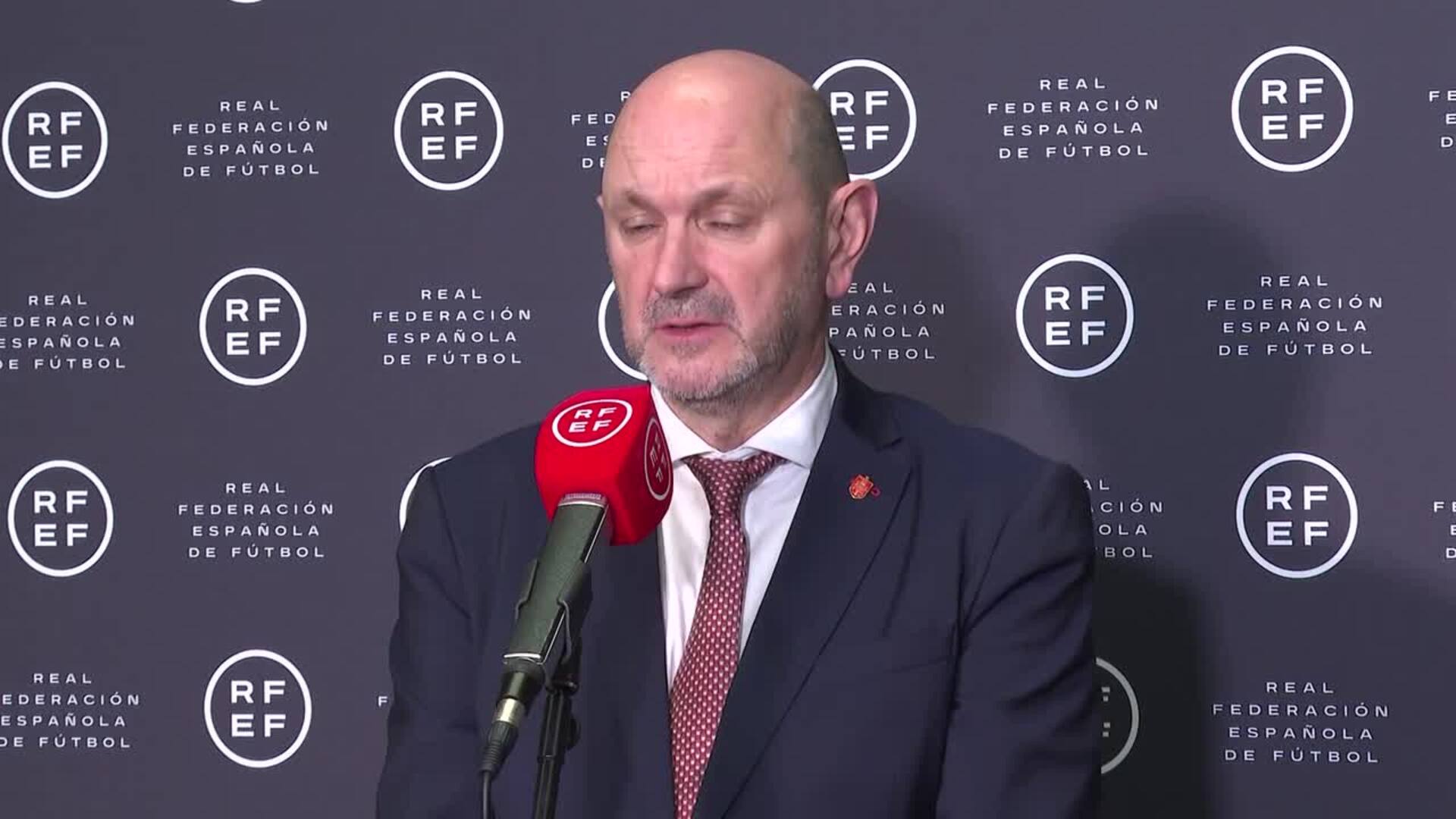 El presidente de la RFEF "respeta" la condena a Luis Rubiales