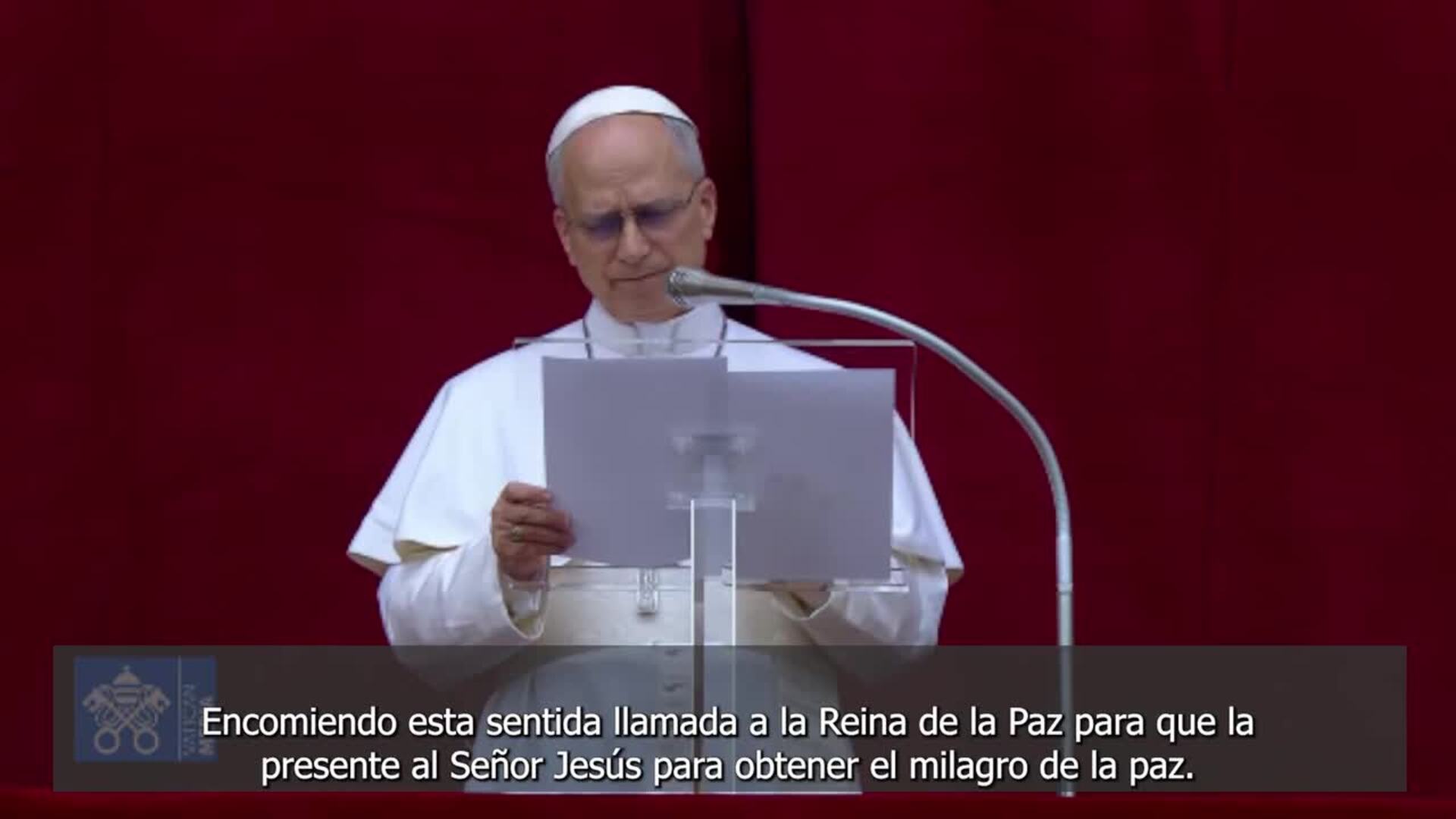 León XIV pide el "cese inmediato del fuego" en Gaza y Ucrania en su primer Regina Caeli