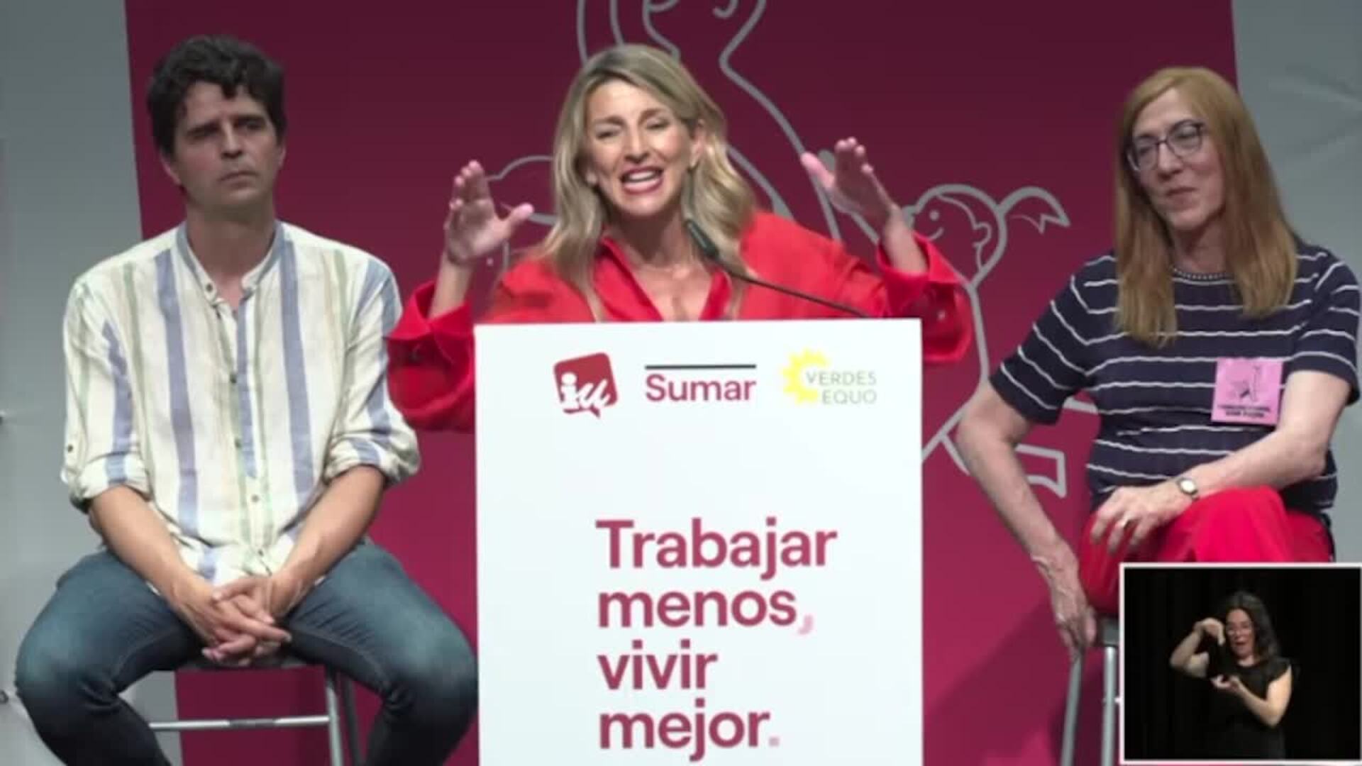 Díaz ve "muy grave" que De Miguel (Cepyme) "llame a insurrección" contra la reducción laboral