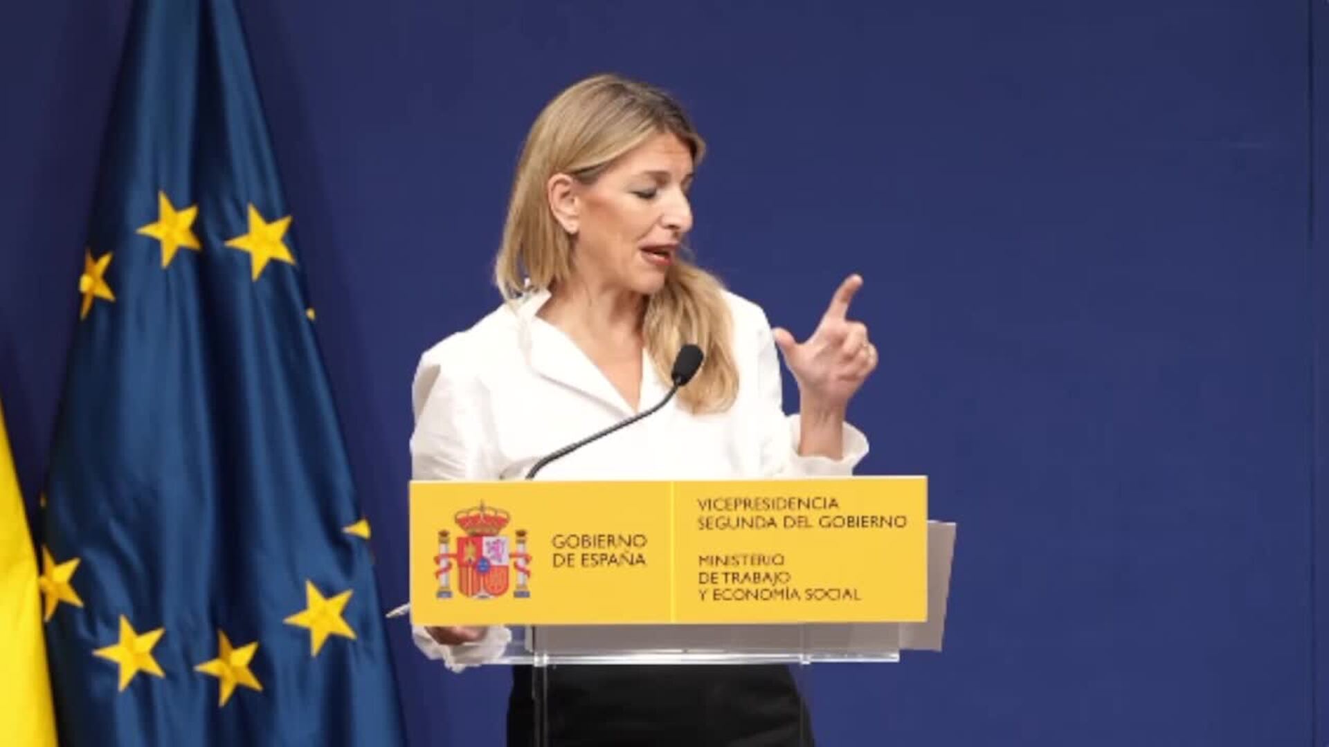 Yolanda Díaz no baja la presión al PSOE y le exige fin de los aforamientos