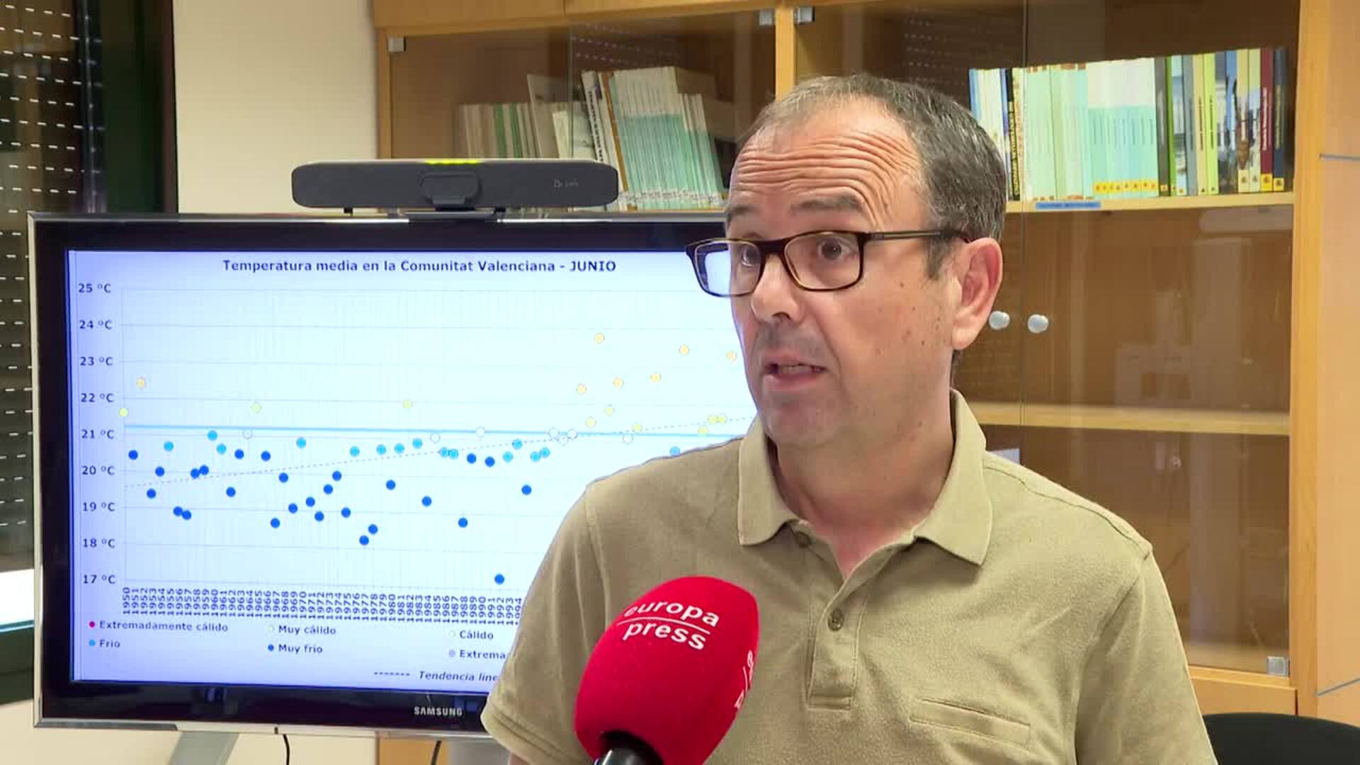 AEMET indica que "el mes de junio ha tenido una anomalía de 3,5º por encima de lo normal"