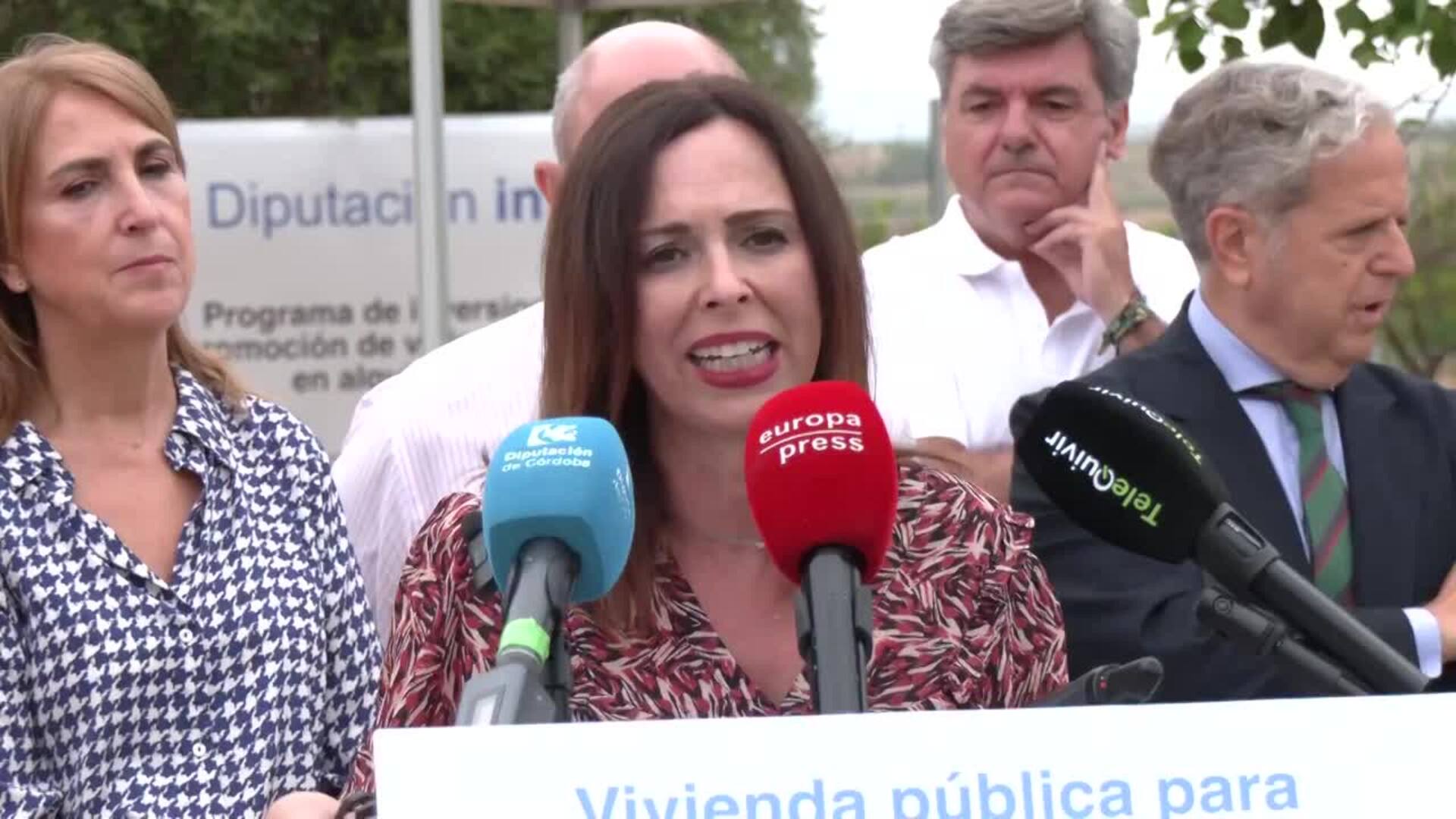 Rocío Díaz celebra el inicio de las obras de seis viviendas para alquiler social en Posadas