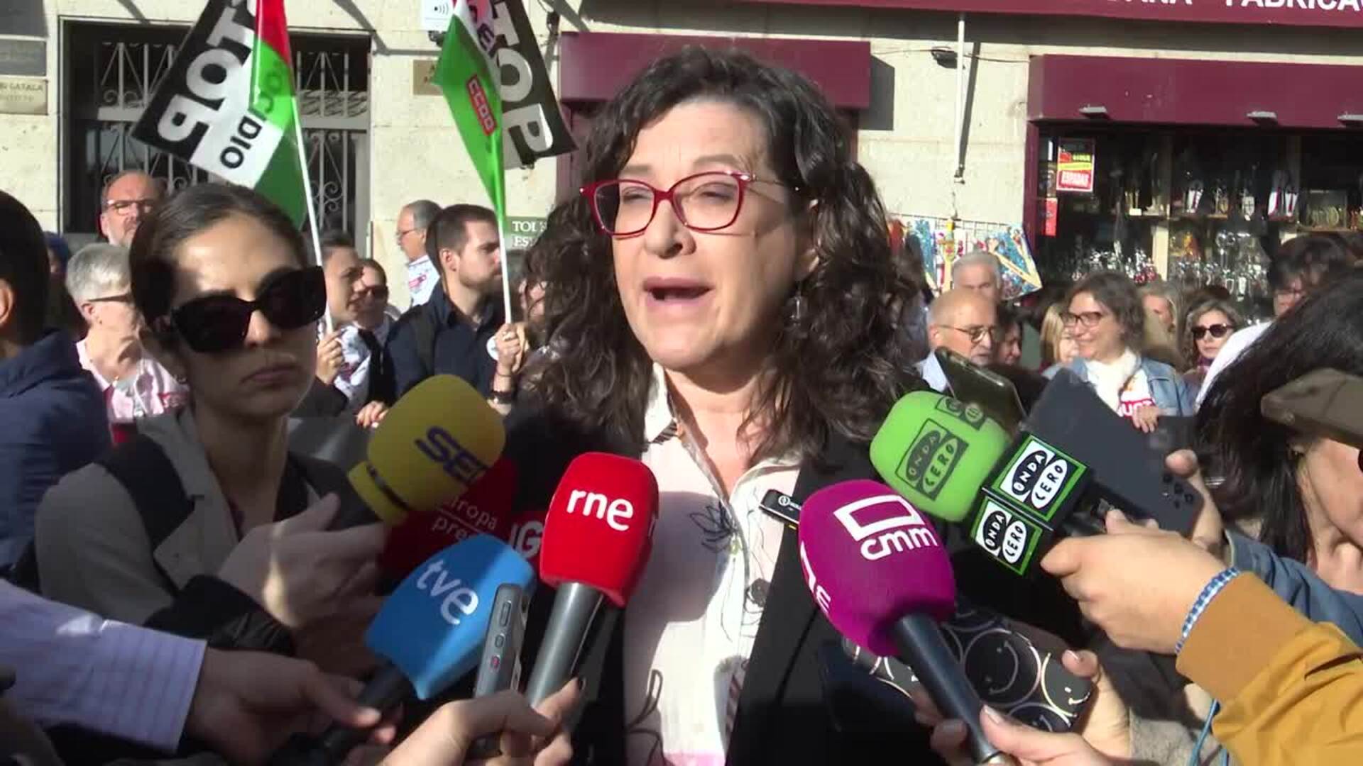 Trabajadores en C-LM reclaman que la paz para el pueblo palestino sea "justa"